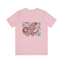 Load image into Gallery viewer, Orange &quot;Abnormally Large Lizard&quot; Short Sleeve Tee