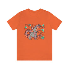 Load image into Gallery viewer, Orange &quot;Abnormally Large Lizard&quot; Short Sleeve Tee